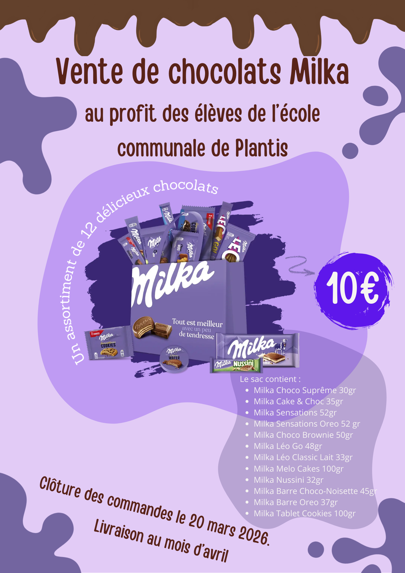 Brown Illustrative World Chocolate Day Poster